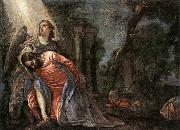 Paolo  Veronese Christ in the Garden Supported by an Angel Germany oil painting artist